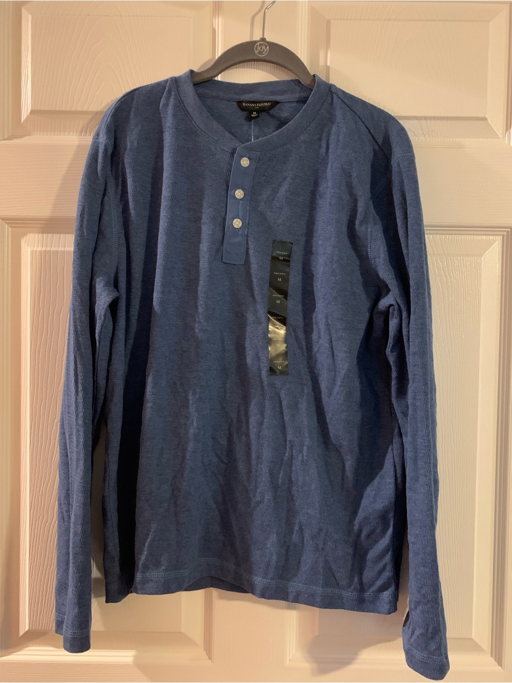 Banana Republic Men’s Blue Long-Sleeve Henley